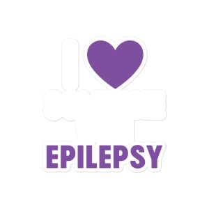 I Love Someone with Epilepsy - Epilepsy Awareness Bubble-free stickers