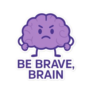 Be Brave, Brain - Epilepsy Awareness Bubble-free stickers