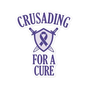 Crusading For A Cure - Epilepsy Awareness Bubble-free stickers