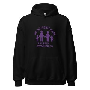 No One Fights Alone-Epilepsy Awareness Unisex Hoodie