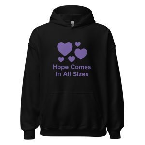 Hope Comes In All Sizes- Epilepsy Awareness Unisex Hoodie