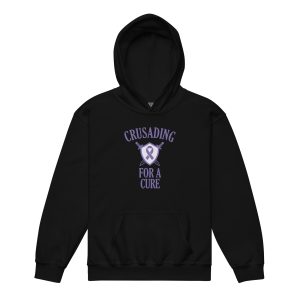 Crusading For A Cure - Epilepsy Awareness Kids hoodie